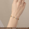 Schneeflocken-Armband mit Zirkonia-Pavé