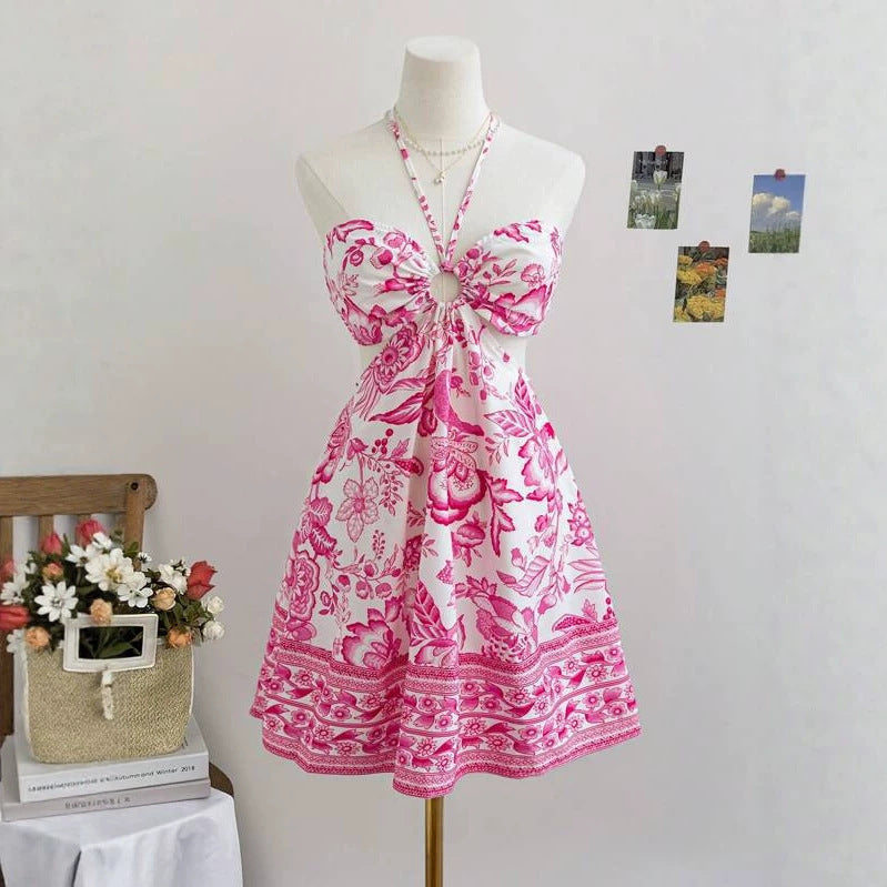 Bohemian Halterneck Tube Dress – Bild 4 | LuxeStyle