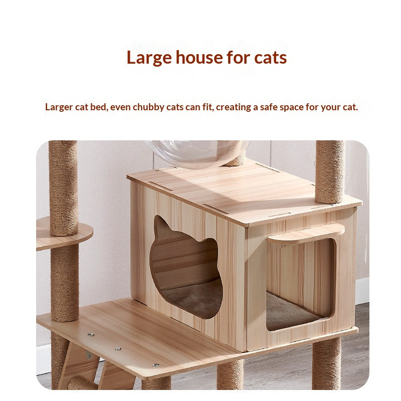 Katzenbaum mit Klettergerüst