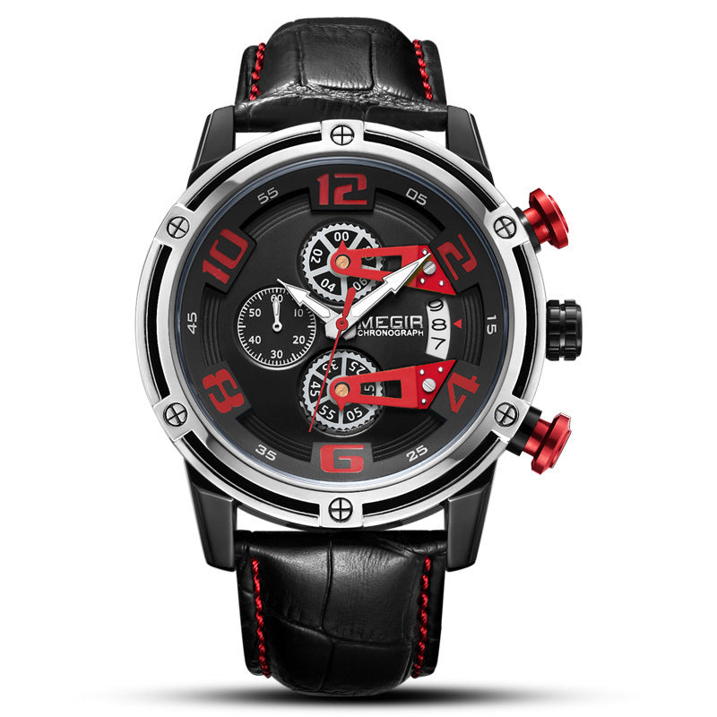 Multifunktionaler Chronograph Kalender Herrenuhr – Bild 5 | LuxeStyle