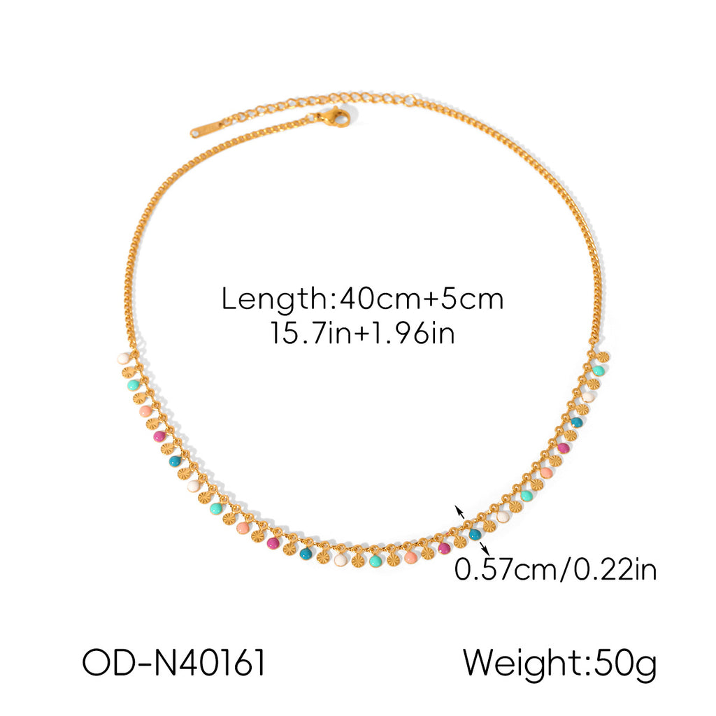 Buntes Ölschmuck-Halsband