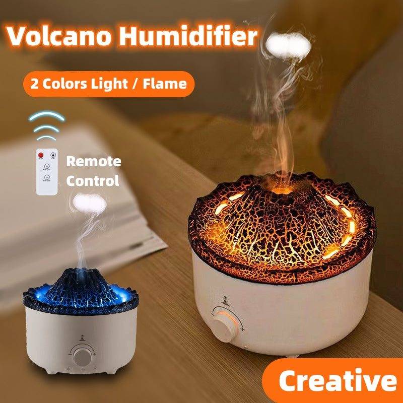 Flammen-Vulkan-Luftbefeuchter mit Aroma-Diffusor