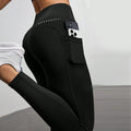 High-Waist Yoga-Hose mit Taschen – Ansicht 3