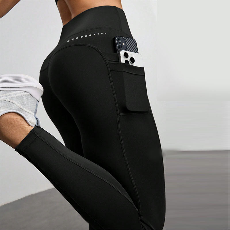 High-Waist Yoga-Hose mit Taschen