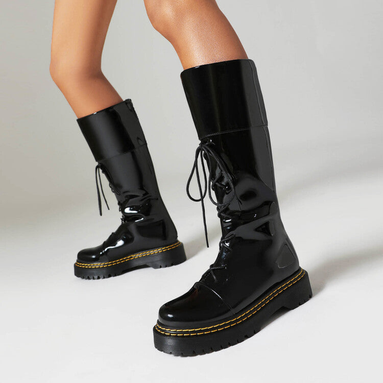 High-Heel Overknee-Stiefel zum Schnüren – Bild 7 | LuxeStyle
