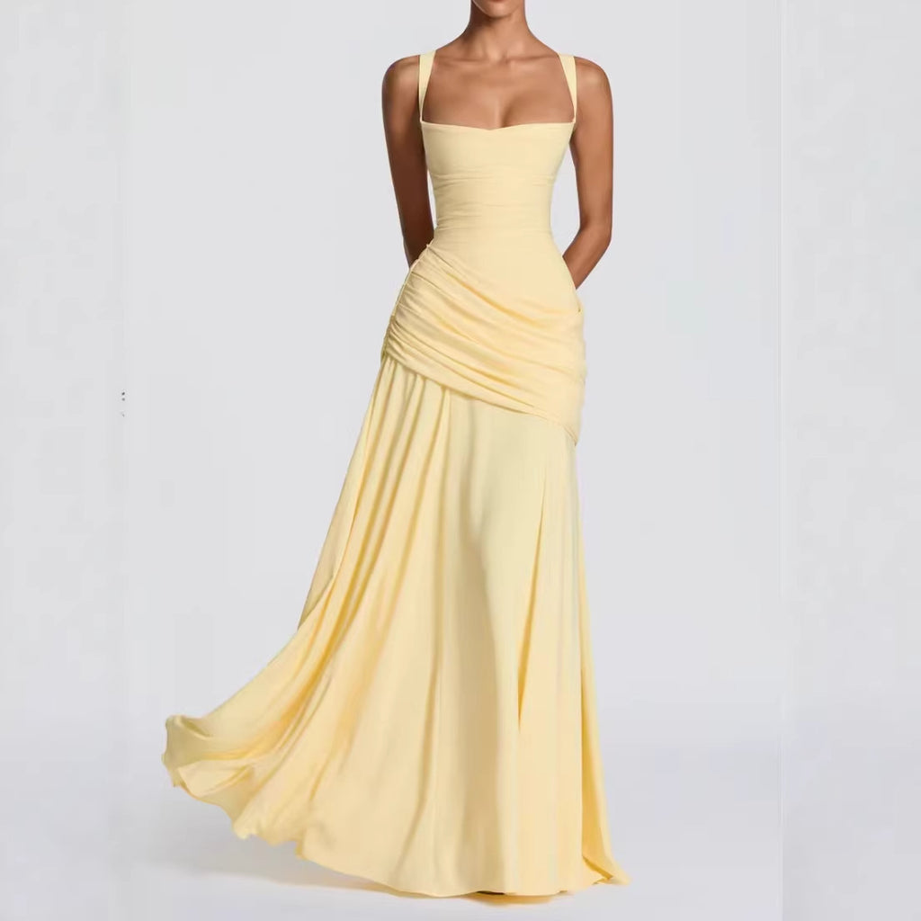 Trägerloses Chiffon Maxi-Kleid – Bild 3 | LuxeStyle