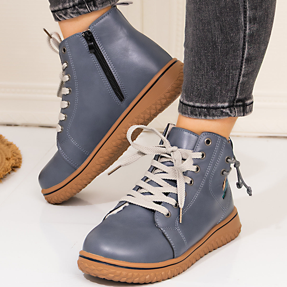 Winter-Boots mit Schnürung