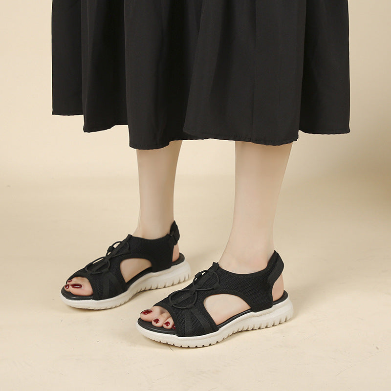 Atmungsaktive Mesh-Sandalen mit Plateau – Bild 2 | LuxeStyle