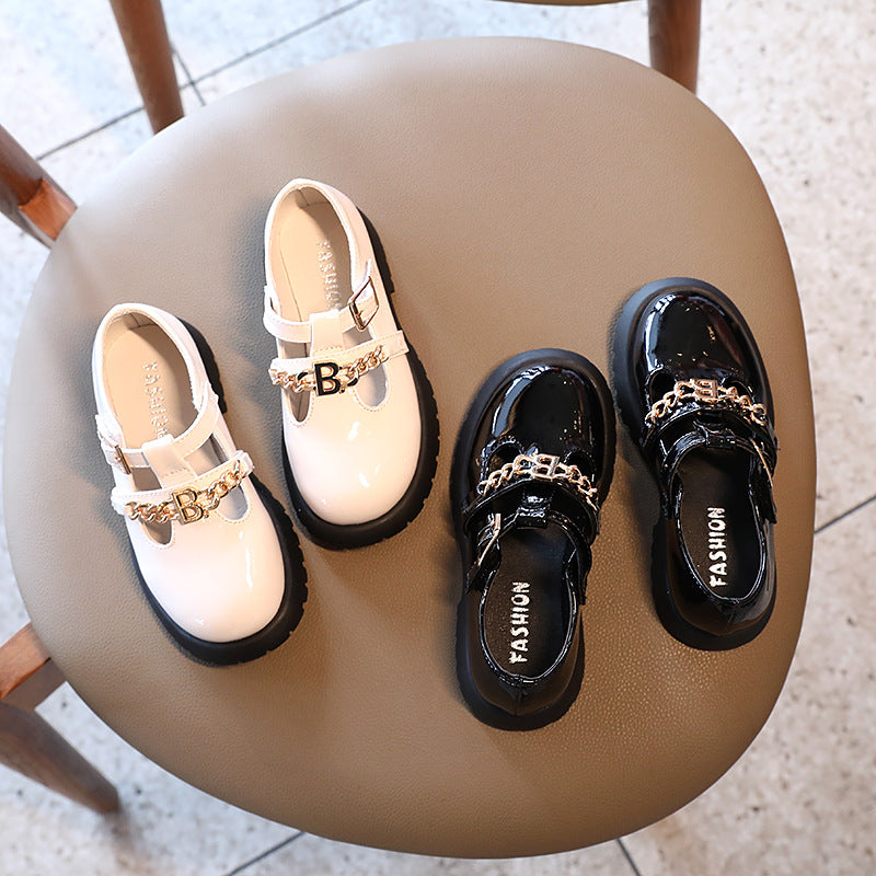 Retro-Ketten-Lederschuhe für Kinder – Bild 7 | LuxeStyle