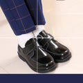 Weisse Kinder-Lederschuhe mit Klettverschluss – Bild 1 | LuxeStyle