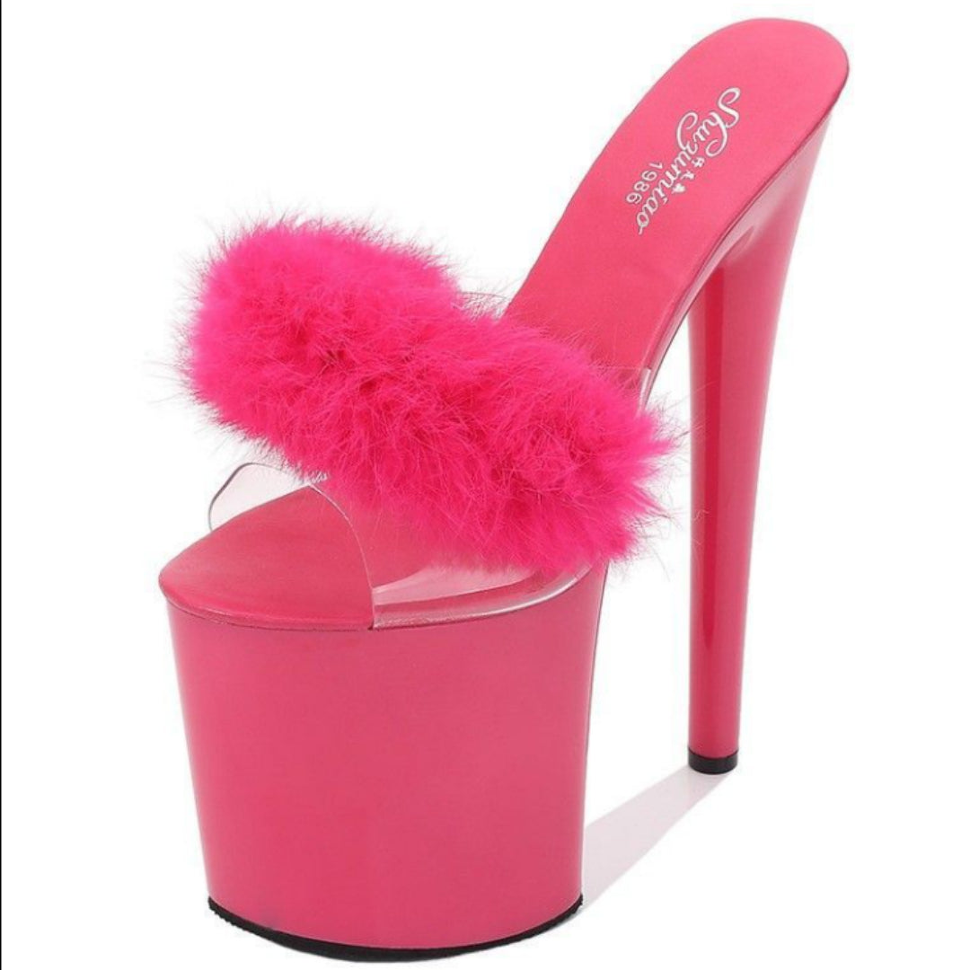 20 cm Fusseliger Laufsteg-Slipper