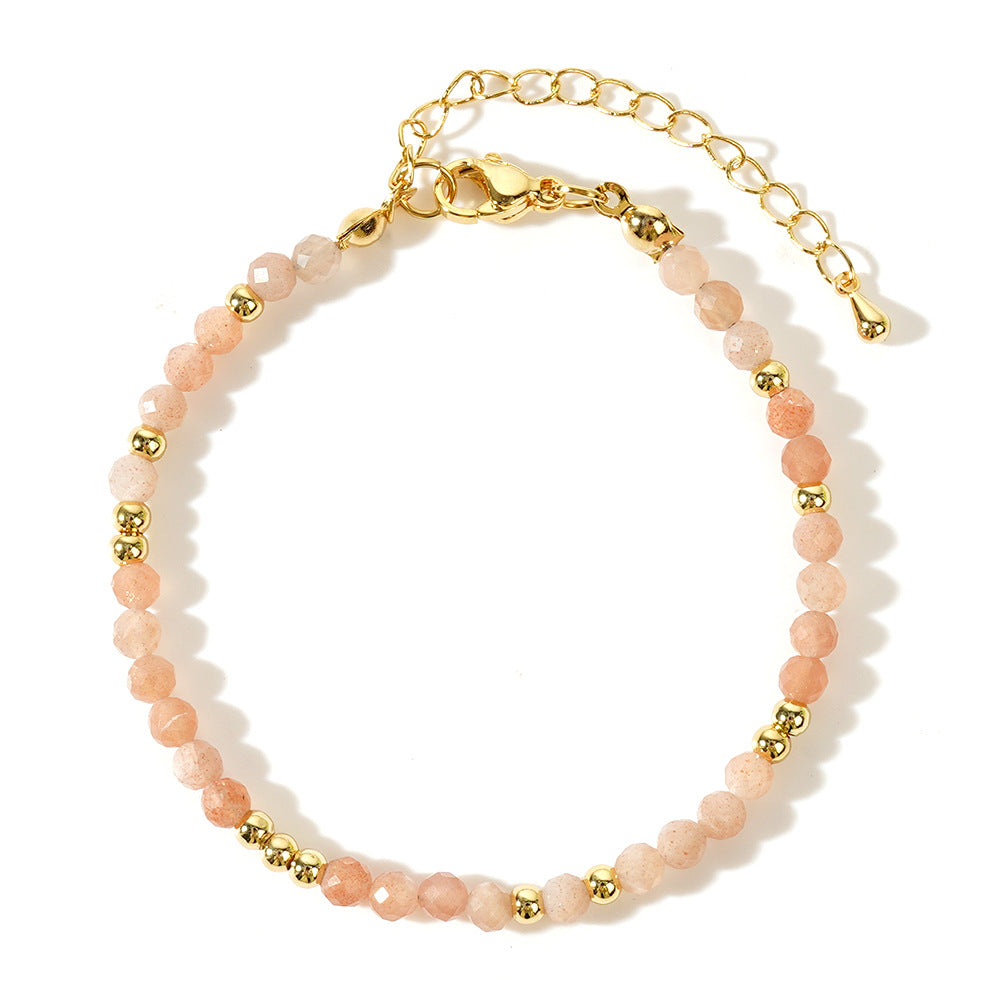 Handgefertigtes Armband mit bunten Natursteinperlen | LuxeStyle