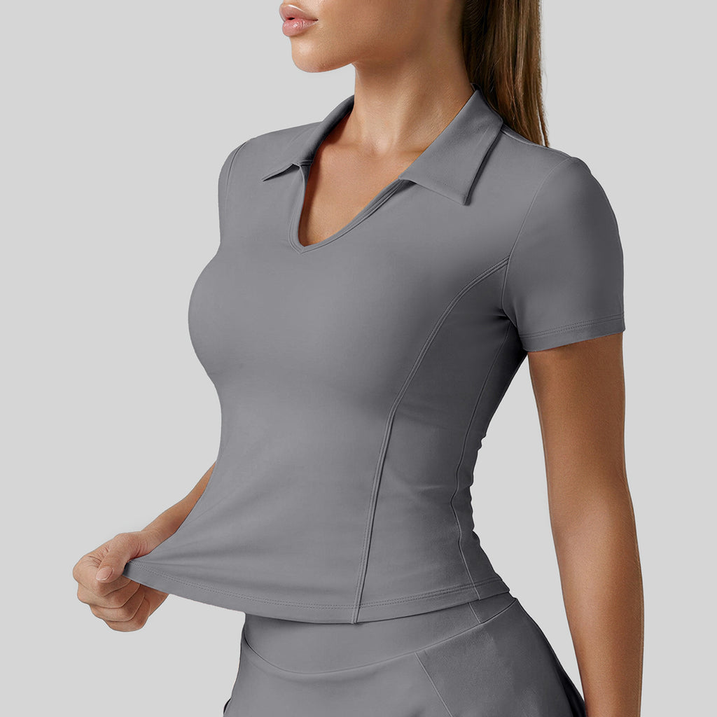 Sportliches Slim Fit Polo-Shirt für Damen