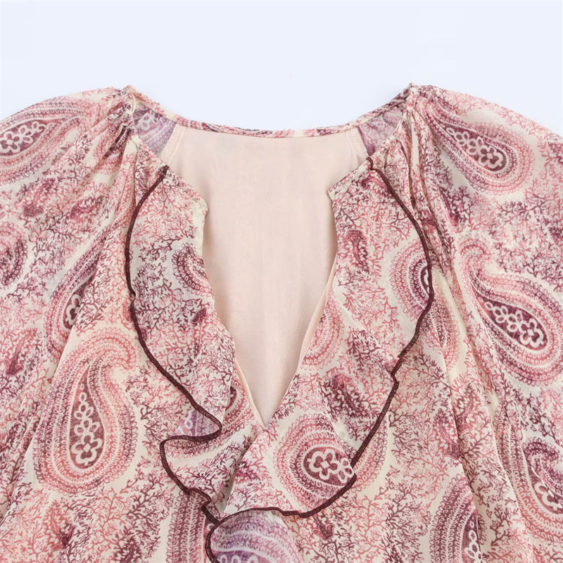 Retro-Kleid mit Blumenmuster