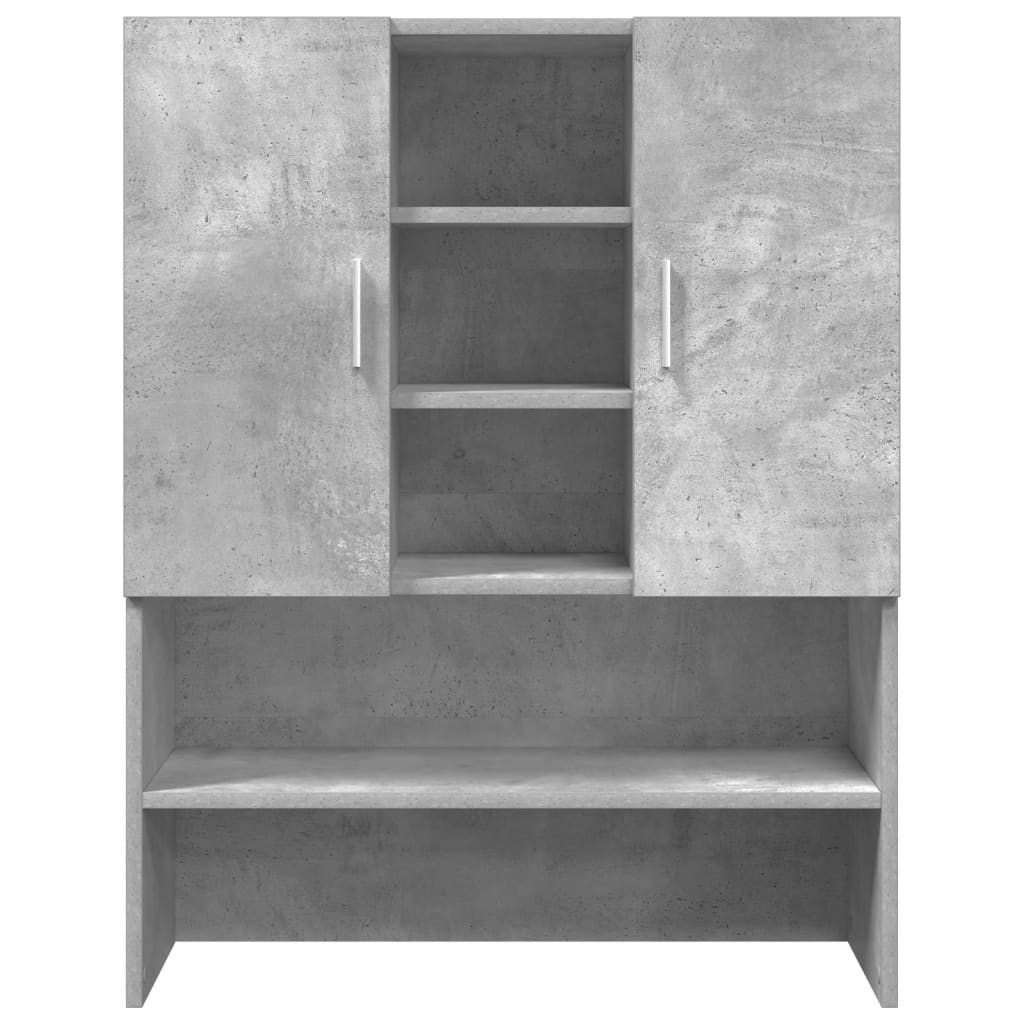 Waschmaschinen-Schrank, Betongrau