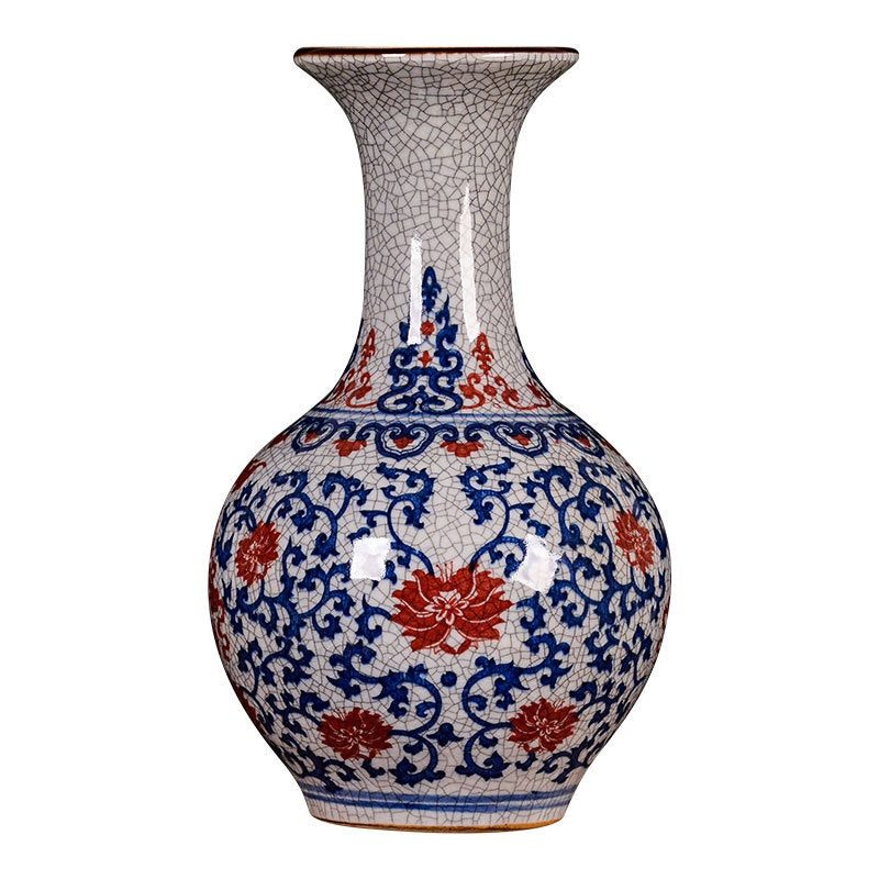 Keramik-Vase «Craquelé» · Antik-Glasur