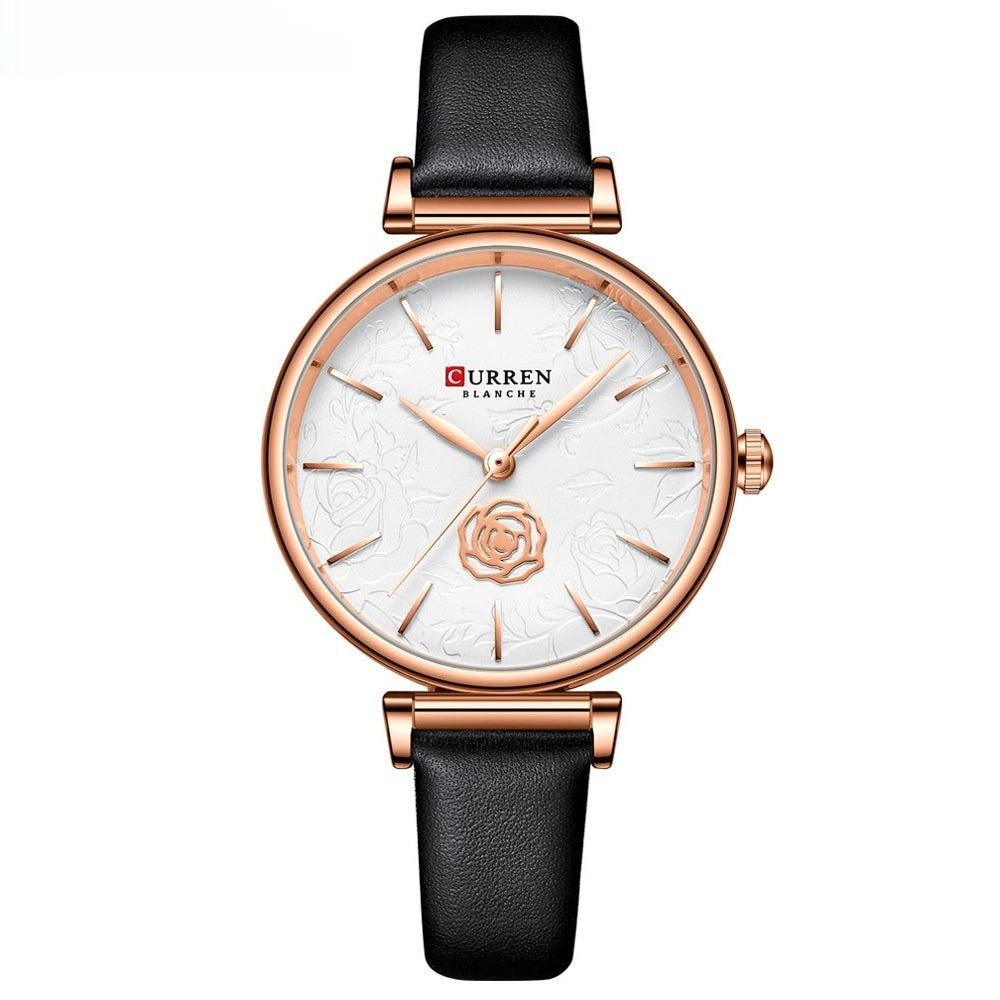 Einfache Damen-Armbanduhr, wasserdicht
