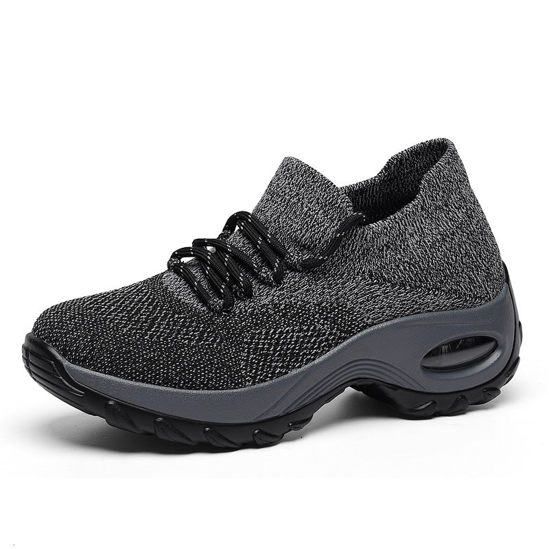 Sportliche Strick-Socken-Schuhe mit Plateau