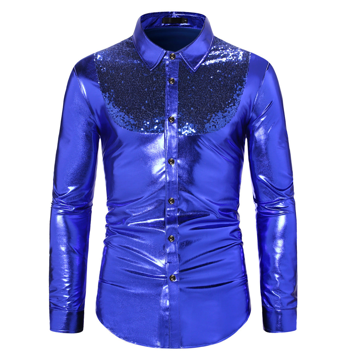 Pailletten Disco Hemd für Teenager – Bild 5 | LuxeStyle