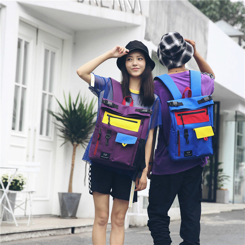 Rucksack mit Kontrastfarben – Bild 6 | LuxeStyle
