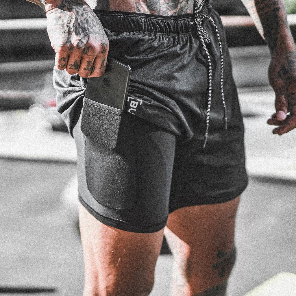 Kompression-Shorts mit Taschen