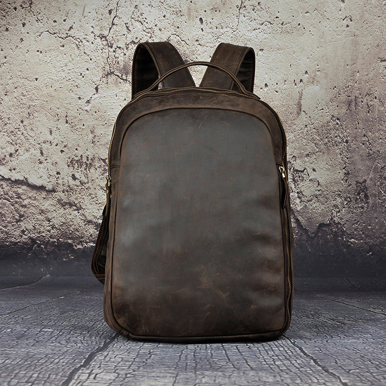 Leder-Computerrucksack mit Schloss – Bild 6 | LuxeStyle