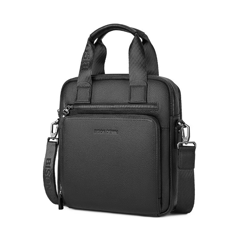 Schultertasche aus erster Schicht Rindsleder – Bild 4 | LuxeStyle