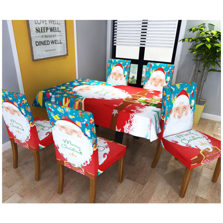 Weihnachts-Stuhlhusse mit Digitaldruck – Bild 3 | LuxeStyle