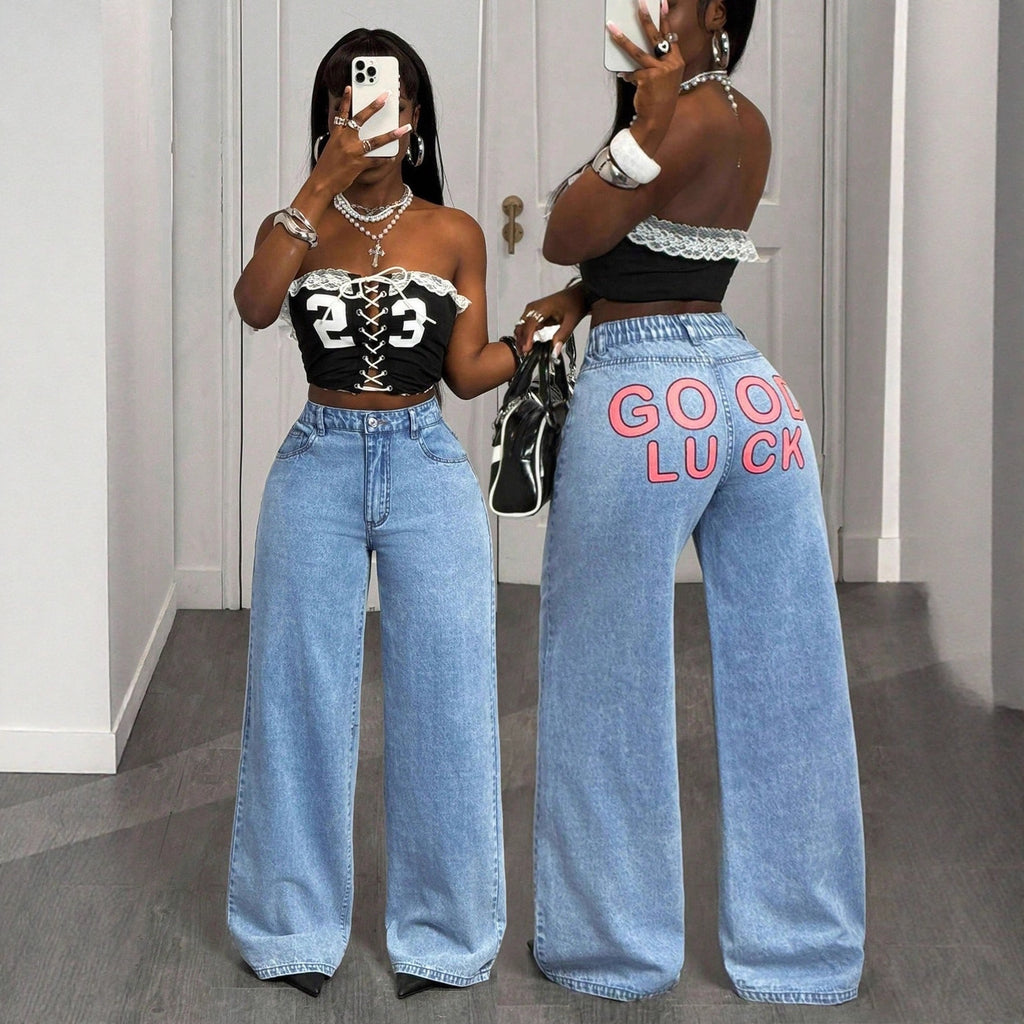 Elegante Straight-Leg Jeans