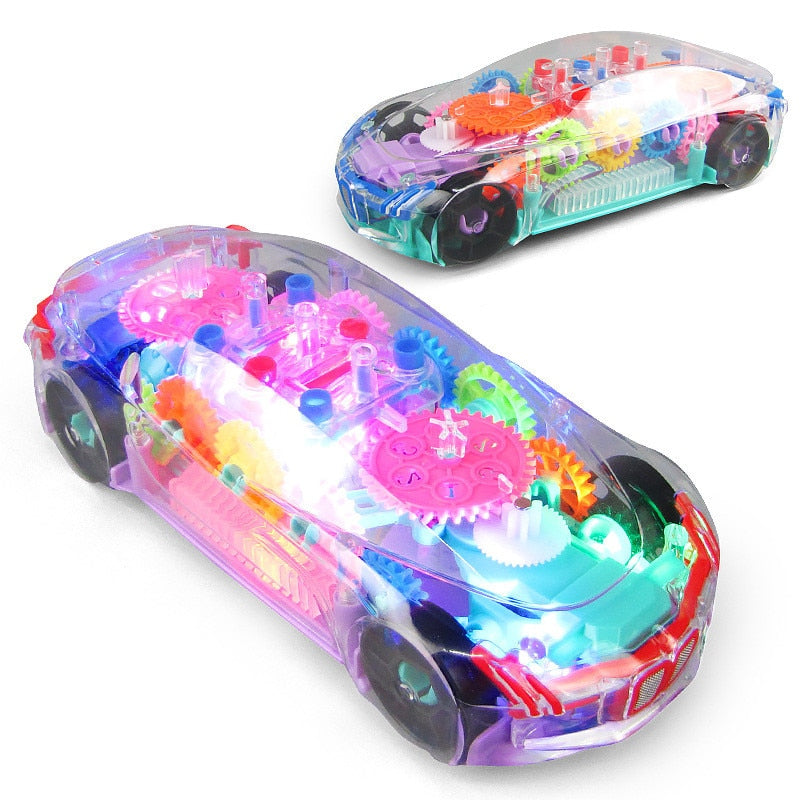 Transparentes Puzzle-Konzeptauto