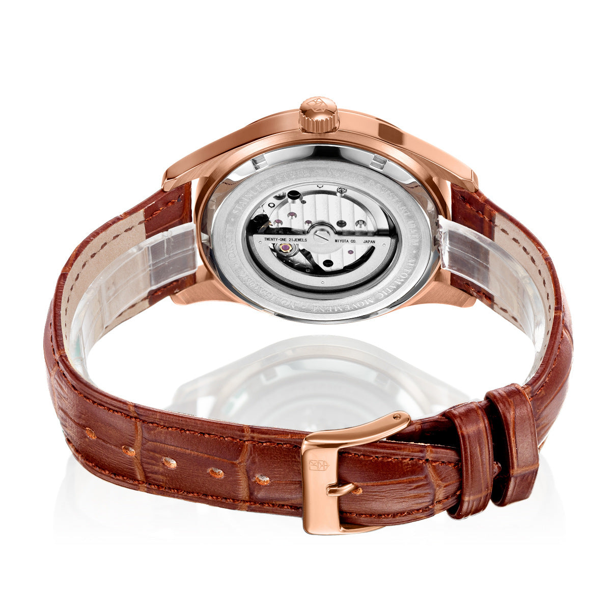 Mechanische Herrenuhr mit Sichtfenster – Bild 2 | LuxeStyle
