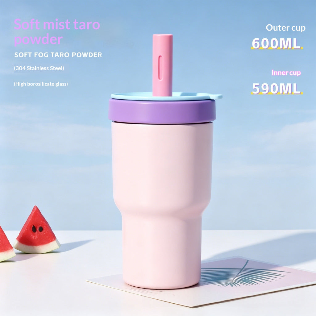 Verstärkte Thermos Kanne mit Glasfutter und großem Volumen