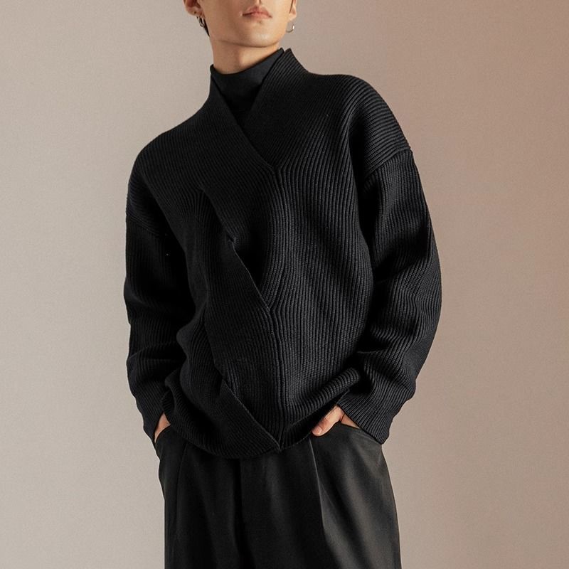 V-Ausschnitt Pullover