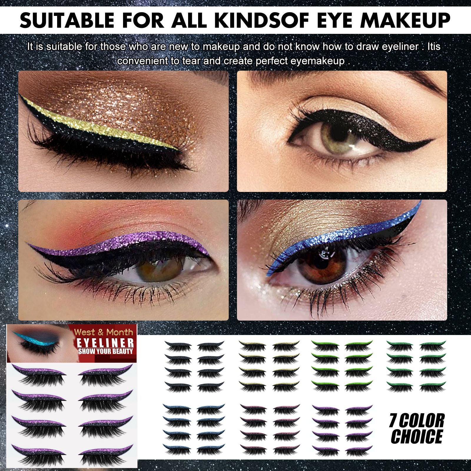 Wimpern- & Eyeliner-Sticker