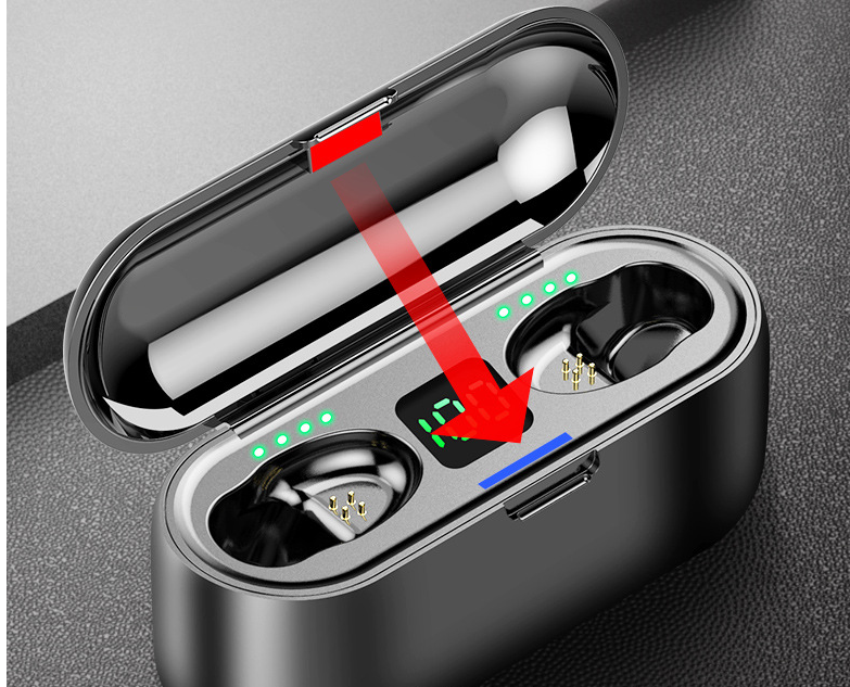 Bluetooth Earphone mit LED-Anzeige