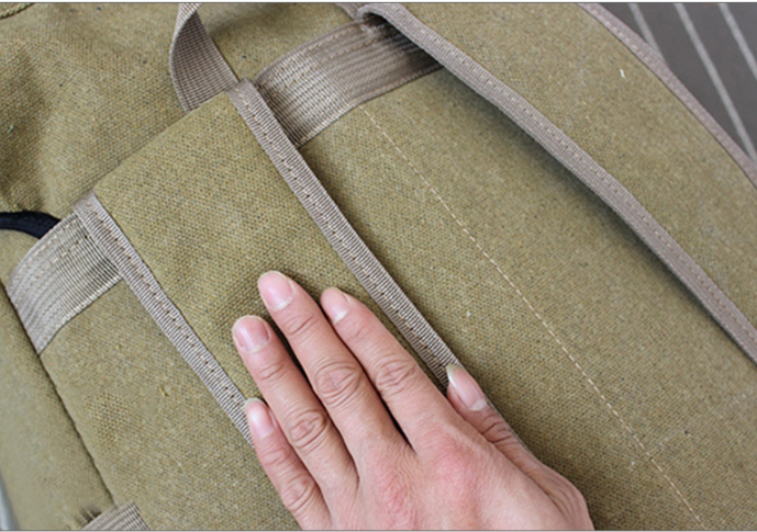 Grosses Canvas-Rucksack mit robustem Tragesystem – Bild 4 | LuxeStyle