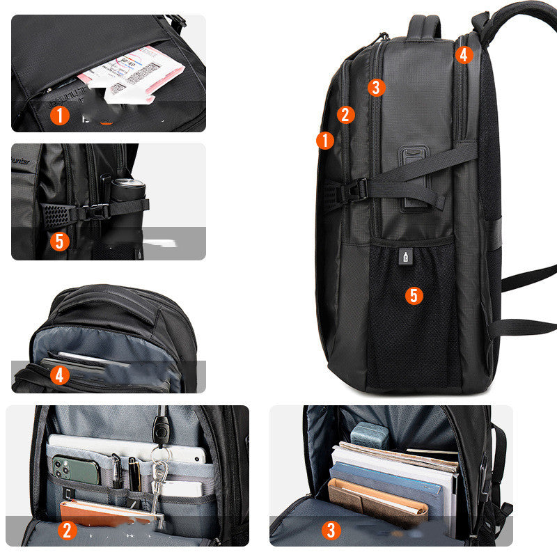 Multifunktionaler Rucksack mit grossem Volumen – Bild 6 | LuxeStyle