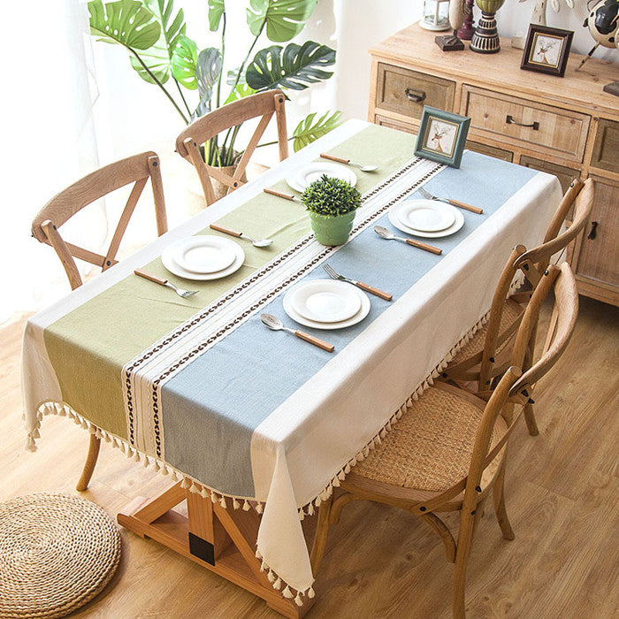 Tischdecke mit Quasten im Landhausstil – Bild 3 | LuxeStyle