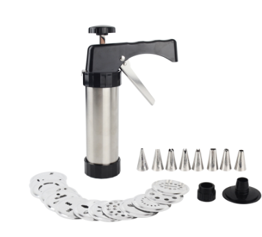 Guetzli- und Kuchenpresse aus Edelstahl