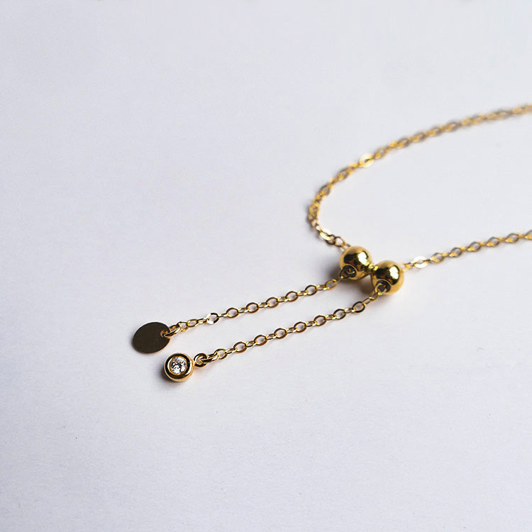 Seewasserperle-Hanf-Armband 14K Gold