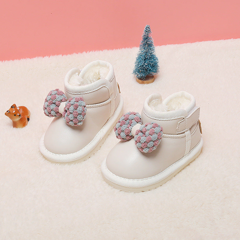 Warme Lauflernstiefel für Mädchen mit Klettverschluss – Bild 5 | LuxeStyle