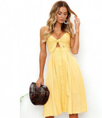 Sommerkleid ohne Ärmel und Rückenteil – für Party & Abend