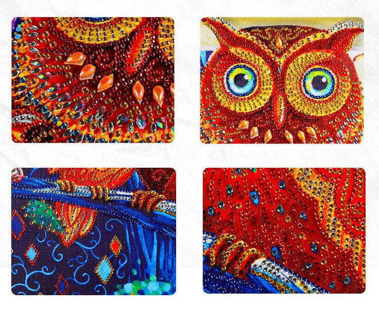 Diamond Painting „Eulenfamilie“ | LuxeStyle