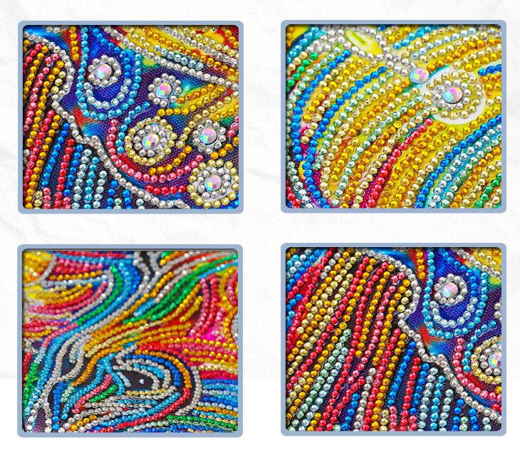 Diamond Painting: Bunter Elefant (30x30 cm) – Bild 2 | LuxeStyle