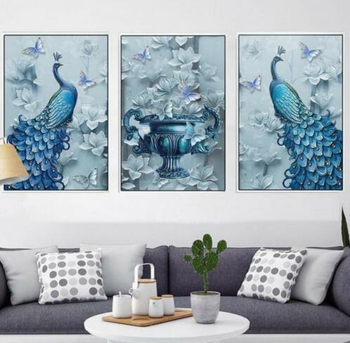 XXL Diamond Painting – Die Pfauen – Bild 3 | LuxeStyle