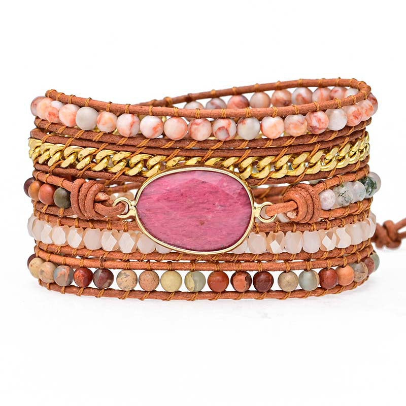 5-lagiges handgewebtes Armband – Bild 5 | LuxeStyle