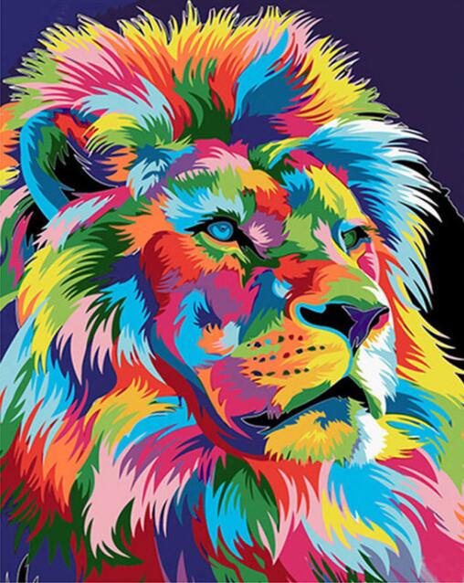 Diamond Painting Löwe Multicolor 40x50cm – Bild 1 | LuxeStyle