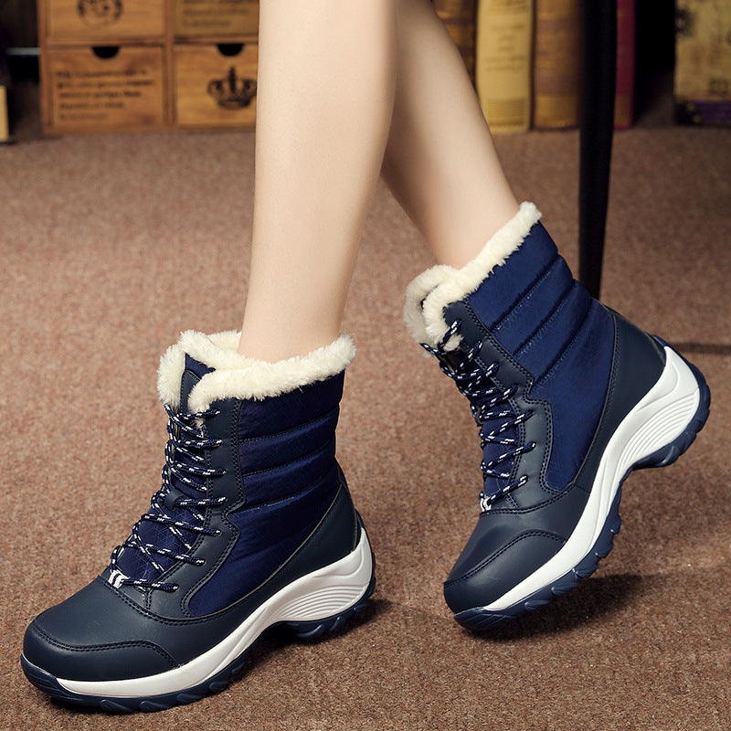 Wasserdichte Velours-Winterstiefel