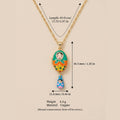 Bunt schimmerndes Halsband