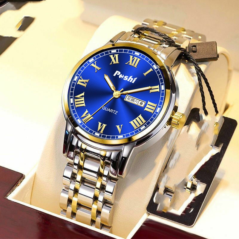 Herrenuhr Stahlband, Leuchtend, Wasserdicht – Bild 3 | LuxeStyle